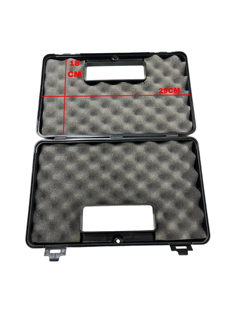 Case Maleta Rígida Airsoft 29x18cm C/Espuma Gripho Preta