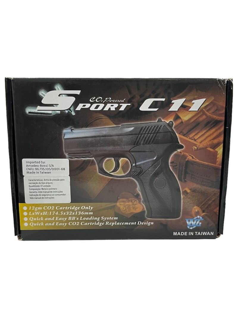 Pistola De Pressão Airgun C11 CO2 6mm Rossi