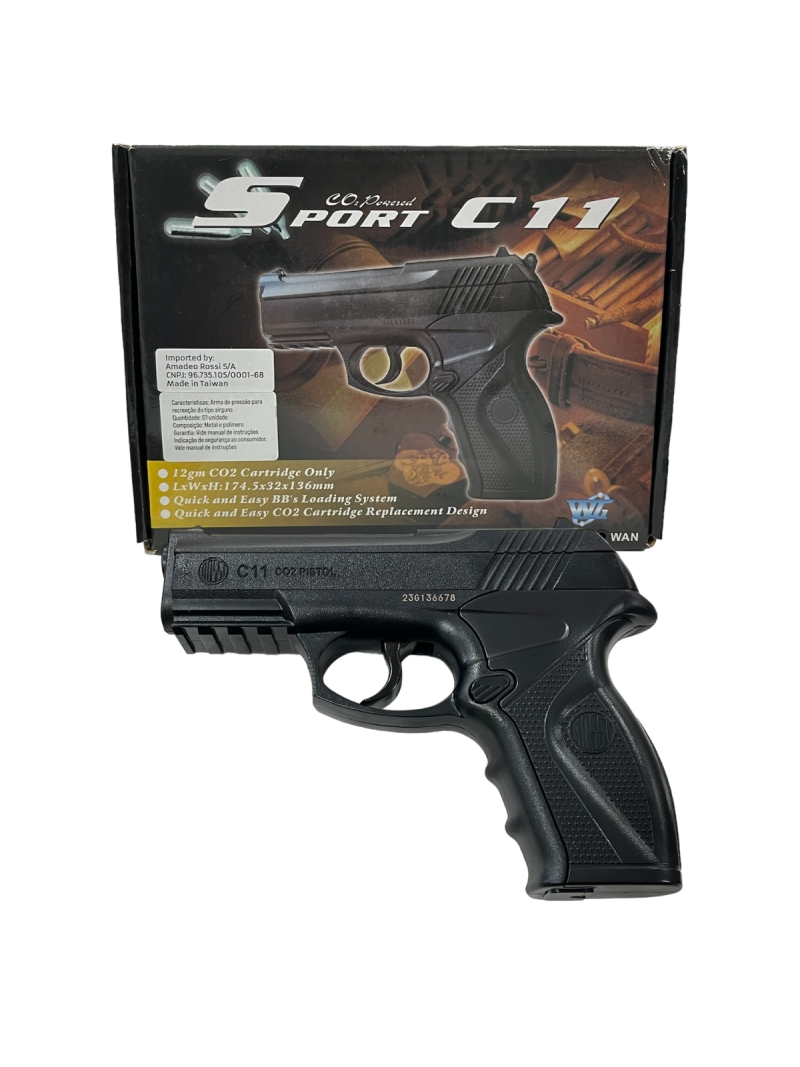 Pistola De Pressão Airgun C11 CO2 6mm Rossi