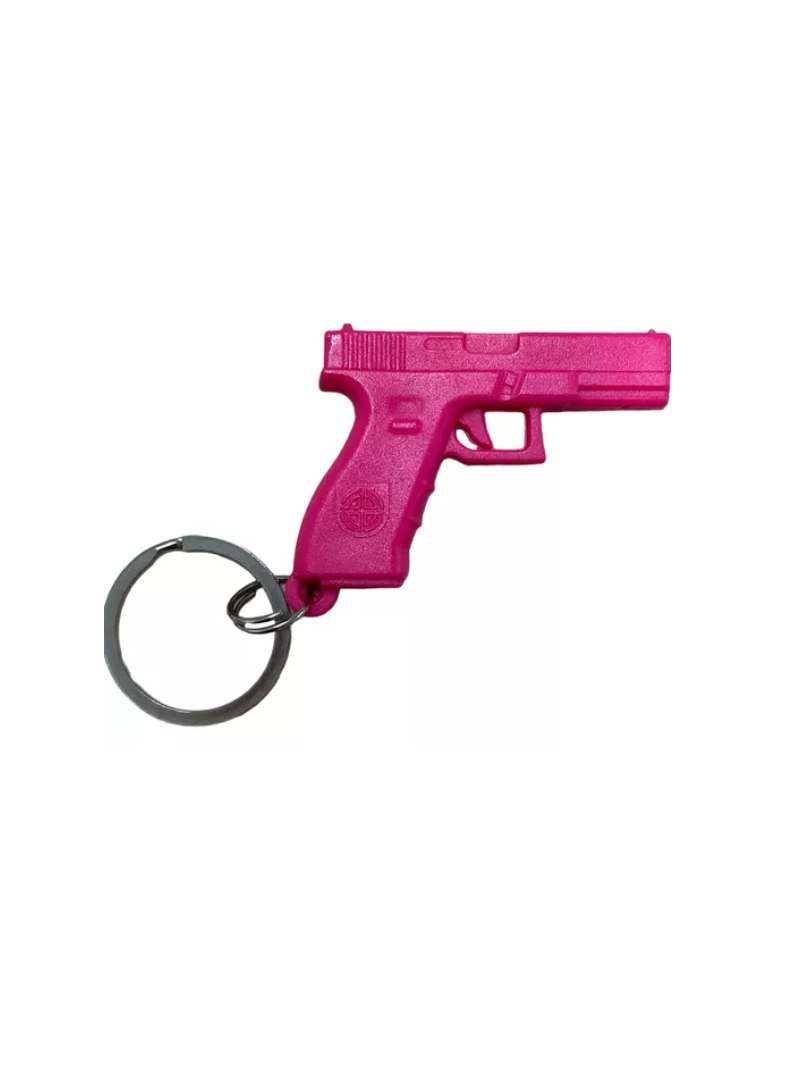Chaveiro Glock Coldre Removível Holster Bélica Rosa