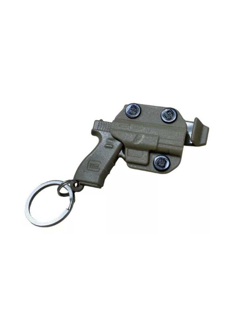 Chaveiro Glock Coldre Removível Holster Bélica Bege
