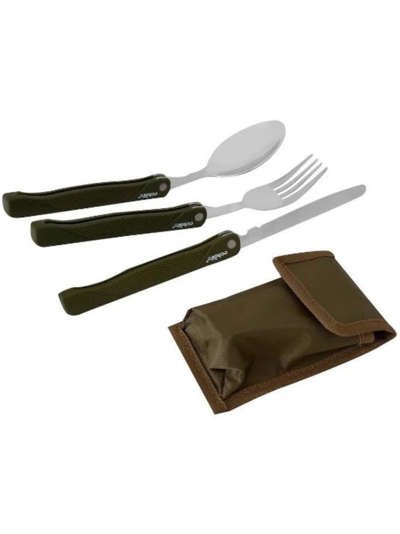 Conjunto Talheres Soldier Garfo Faca Colher Echolife Aço Inoxidável