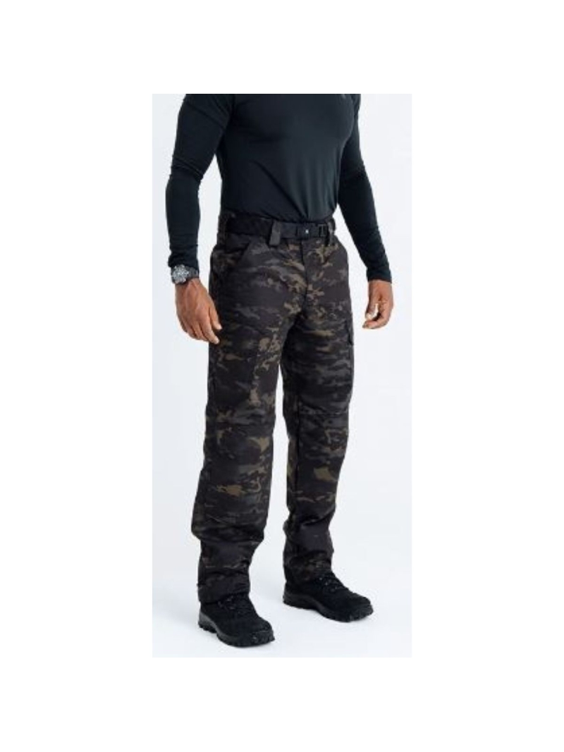 Calça Tática Platoon Camuflada Preta Warskin Invictus Black