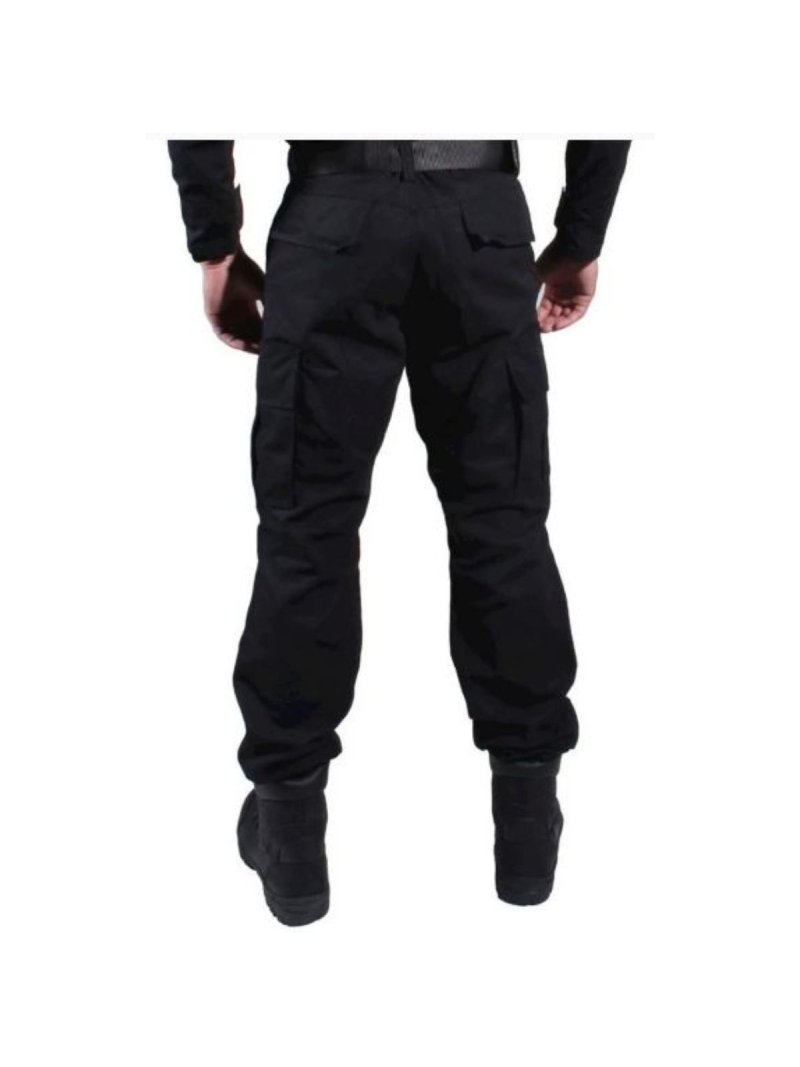 Calça Masculina Combat Preto Bélica Ripstop Tática 