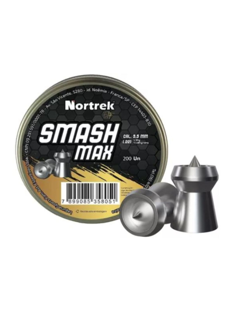 Chumbinho 5,5mm 200un Smash Max Nortrek