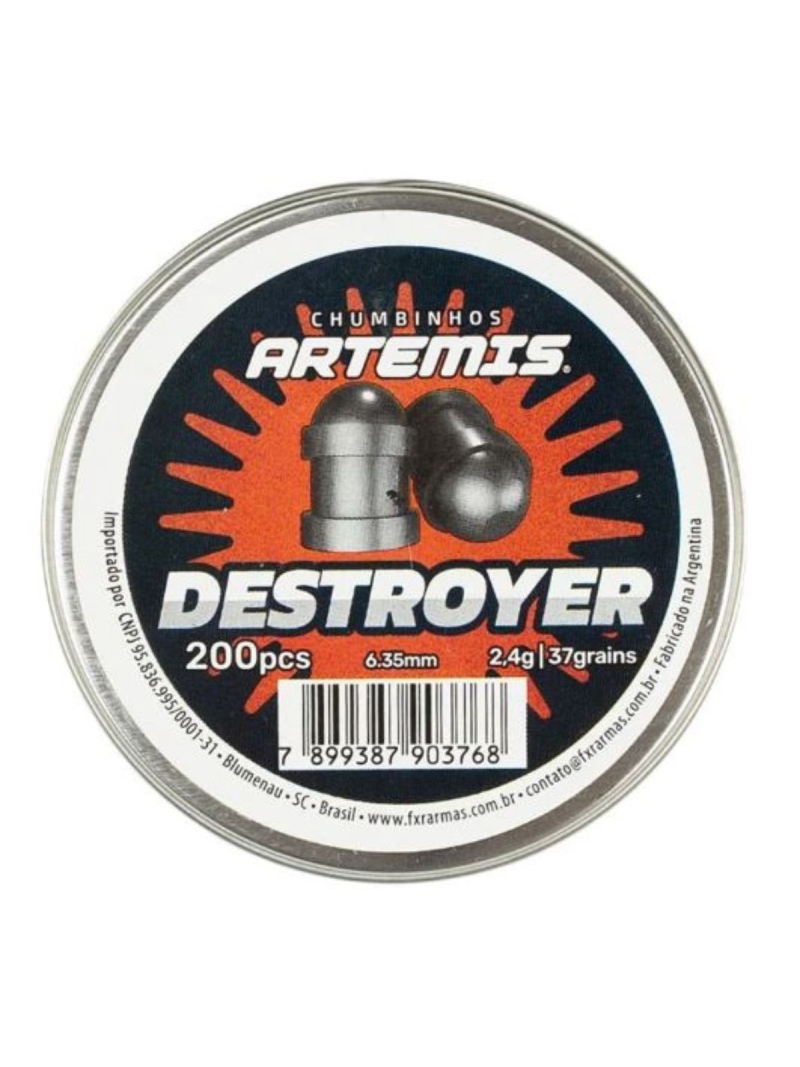 Chumbinho 6,35mm 200un Destroyer Artemis