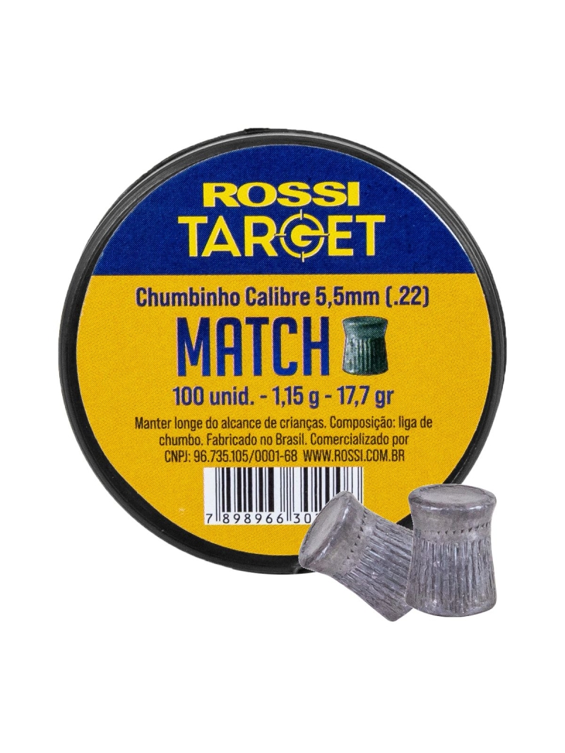 Chumbinho 5,5mm 100un Match Rossi