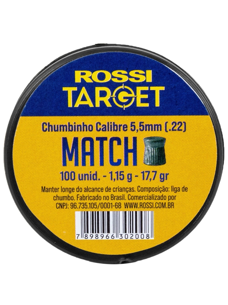 Chumbinho 5,5mm 100un Match Rossi