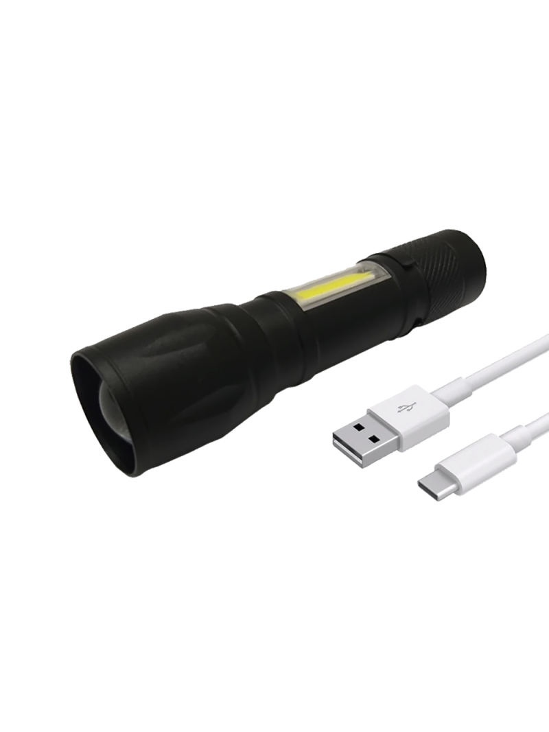 Lanterna Led Tática Compacta USB Charge