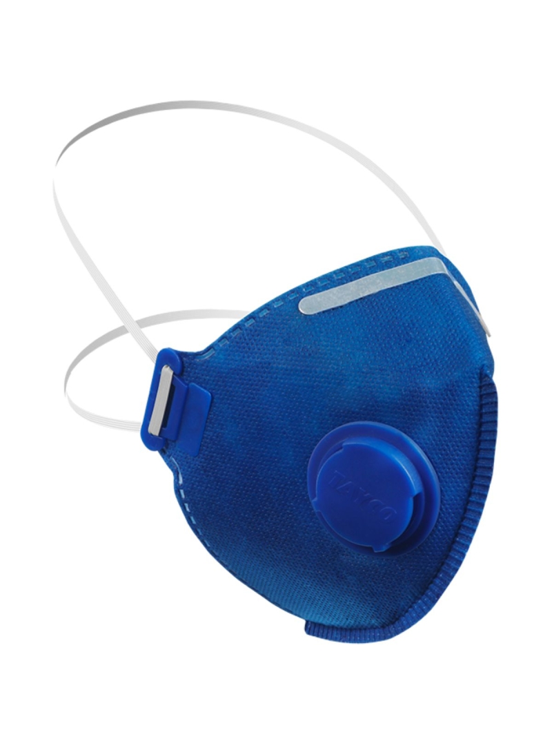 Máscara Respirador C/Válvula PFF2 Tayco Azul