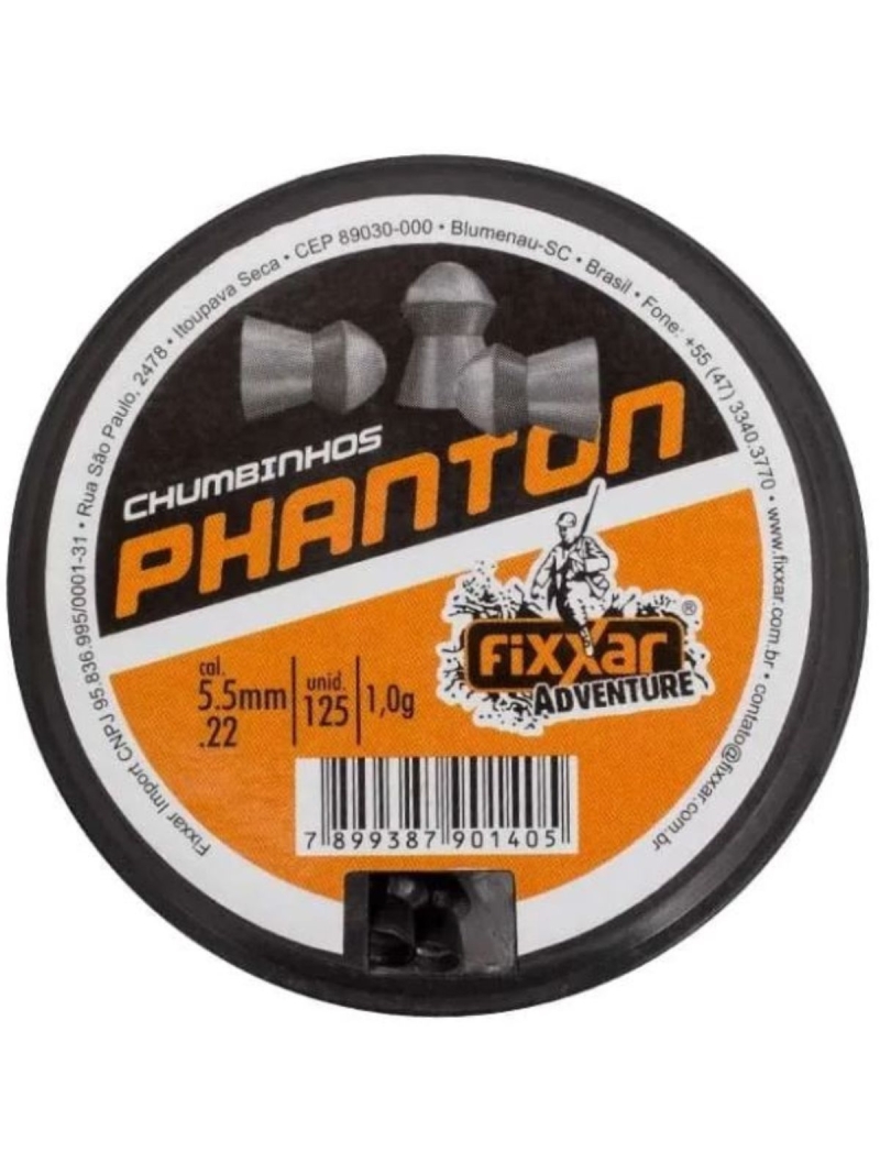 Chumbinho 5,5mm 125un Phanton Fixxar