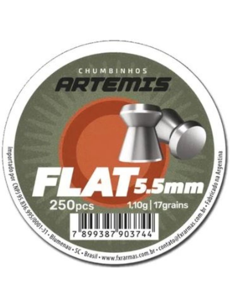 Chumbinho 5,5 250un Flat Artemis