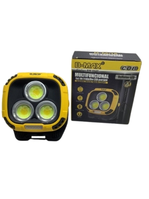 imagem do produto Refletor Led Multifuncional Luz Branca Amarela Usb B-Max