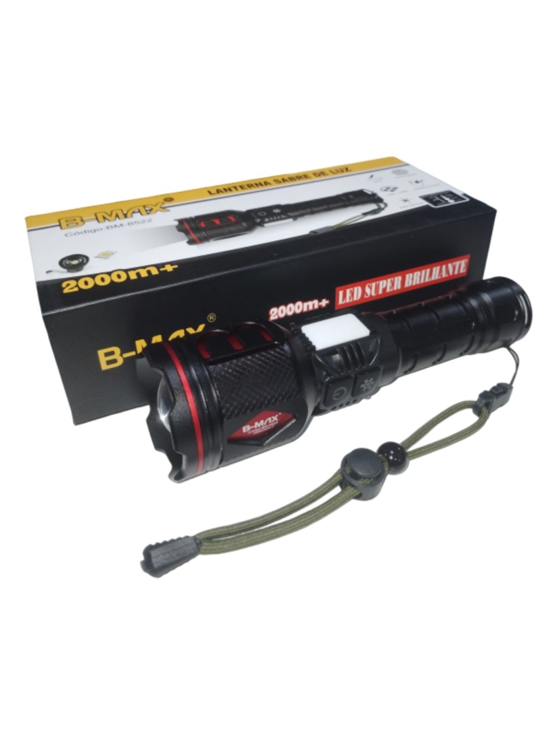 Lanterna Sabre Luz 2000+ Led B-max Super Brilhante