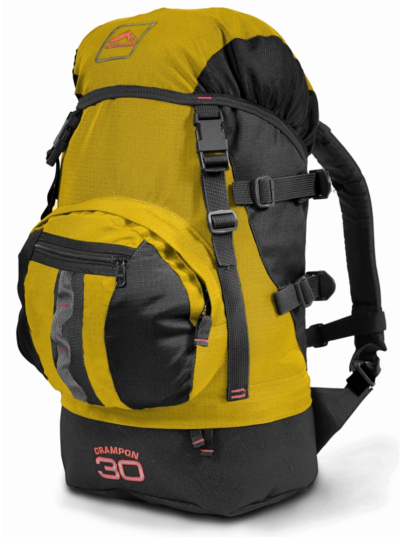 Mochila 30L Crampon Amarelo Com Preto Trilhas e Rumos