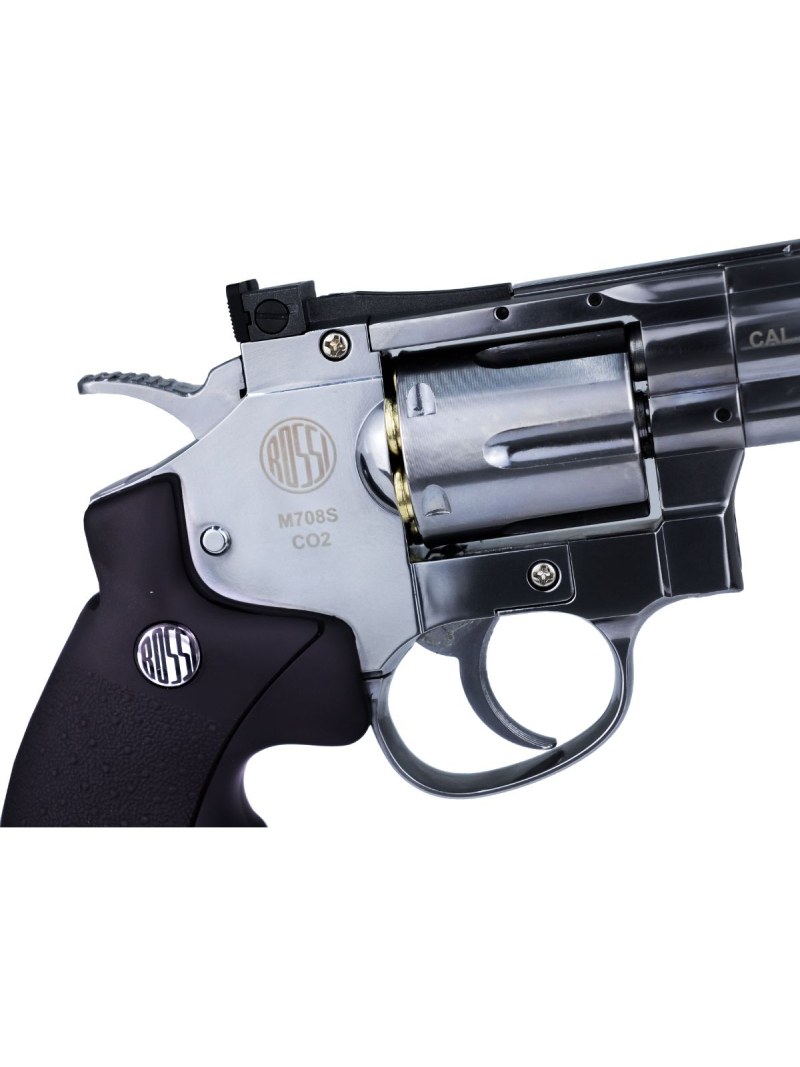 Revólver Pressão M708S Niquelado 6mm Rossi Co2