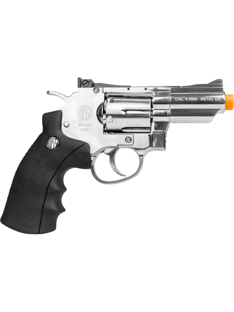 Revólver Pressão M708S Niquelado 6mm Rossi Co2