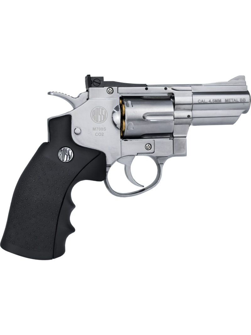 Revólver Pressão M708S Niquelado 6mm Rossi Co2