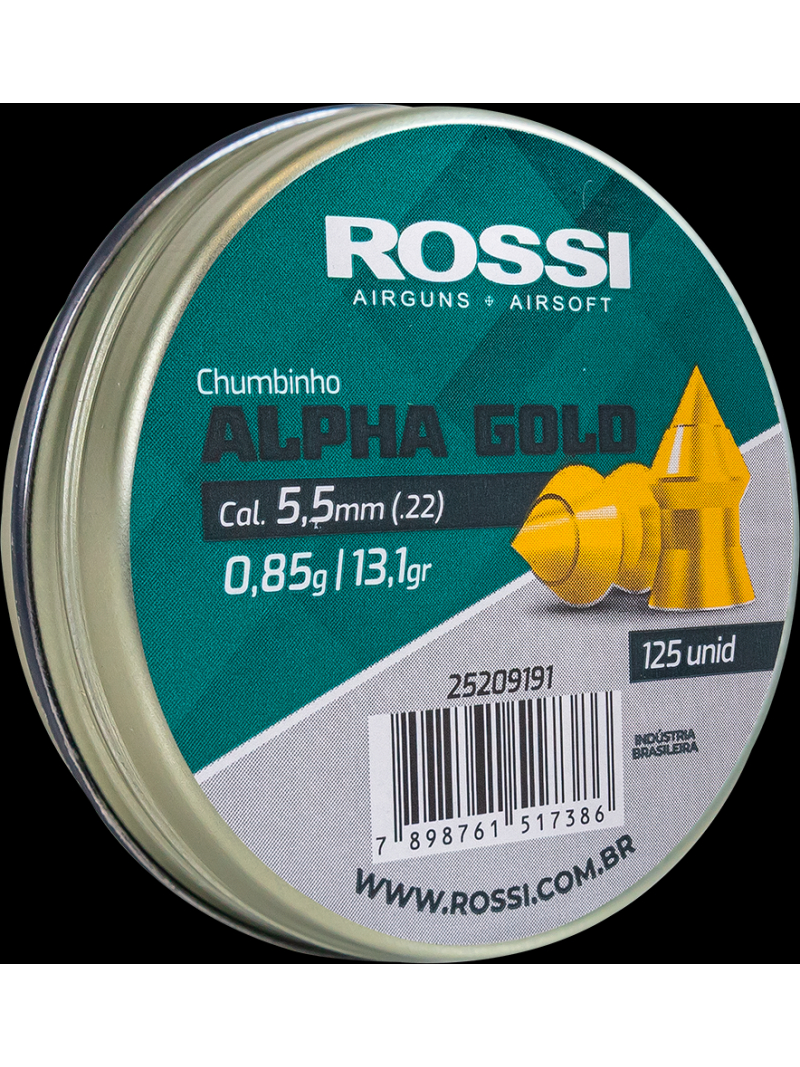 Chumbinho 5,5mm 125un Alpha Gold Rossi