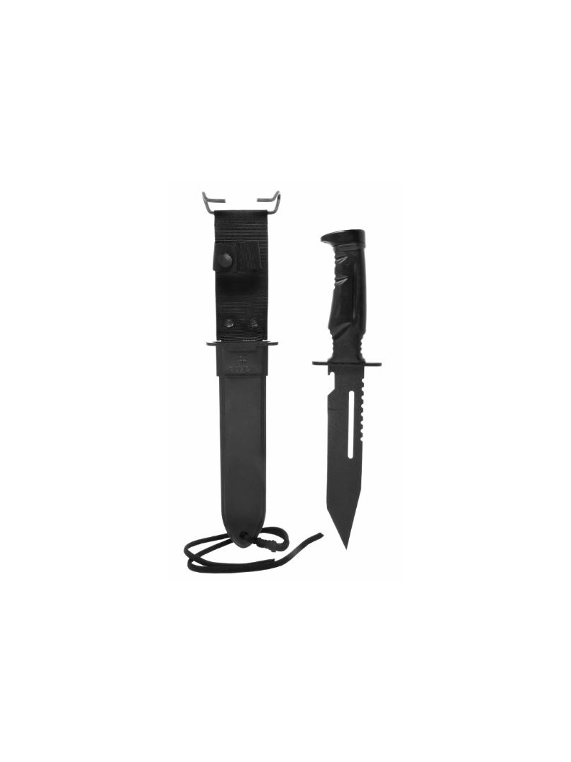 Faca Tática Commander Bélica Preta C/Bainha