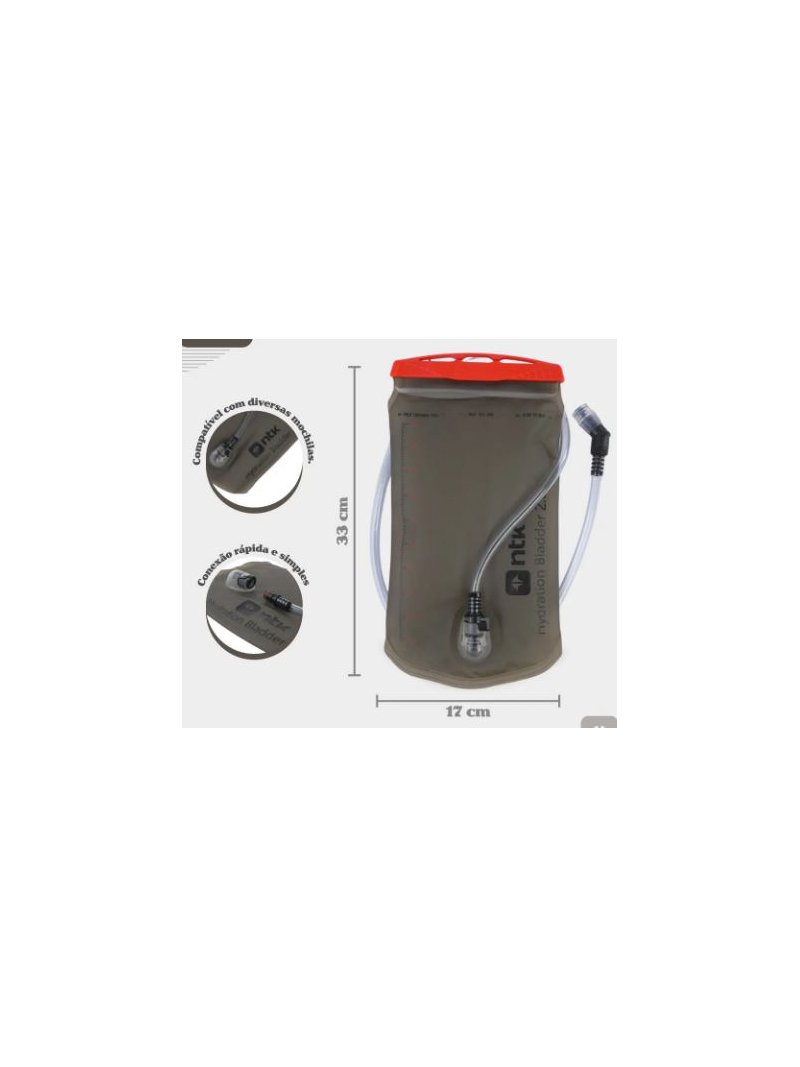 Reservatório Hidratação Estilo Slidelock Hidrabag 2L Nautika