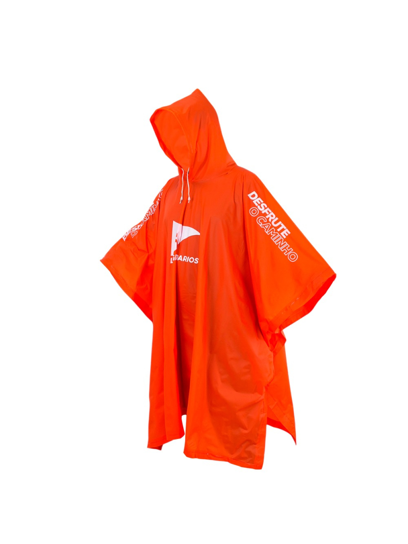 Poncho Laranja Legendarios Abrigo Desfrute o Caminho Nautika