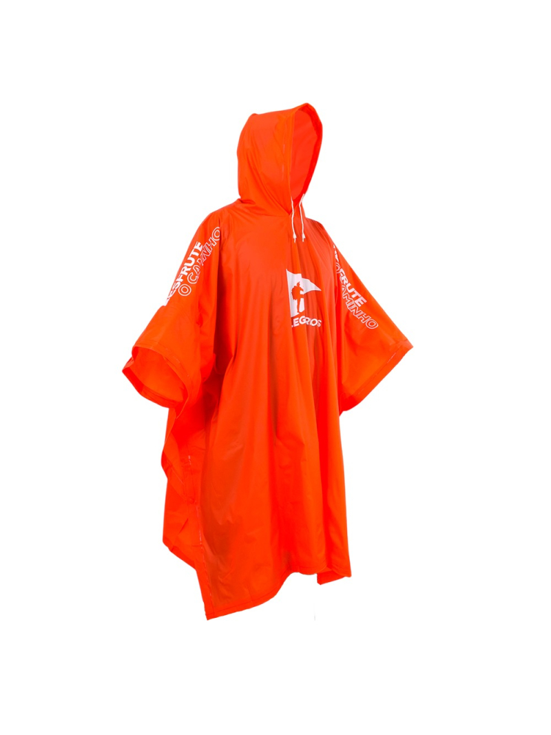 Poncho Laranja Legendarios Abrigo Desfrute o Caminho Nautika