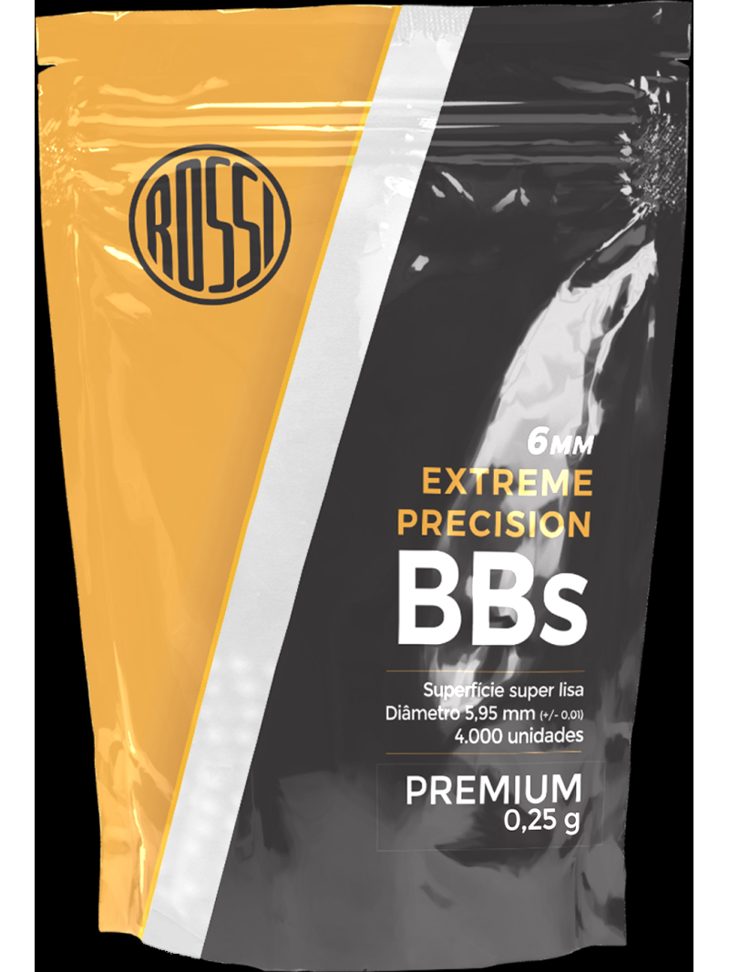 Esfera Plástico Bbs 6mm 0,25g 4000un Rossi