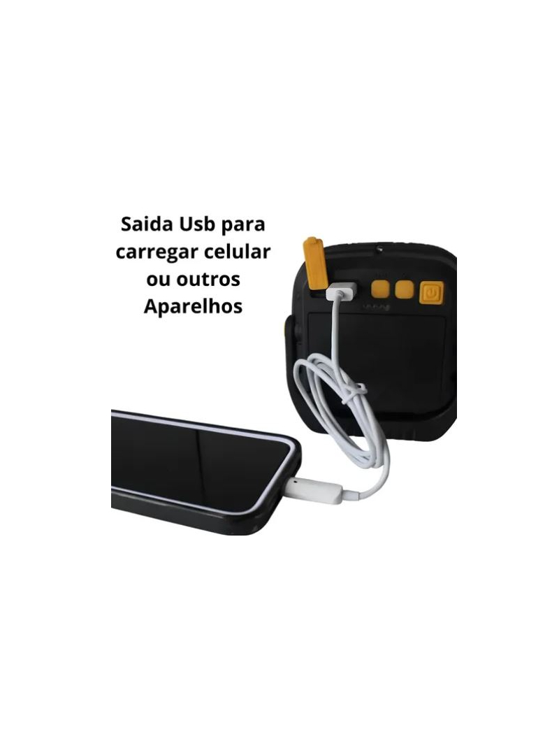 Mini Refletor Led Portátil Luz Trabalho Base Magnética