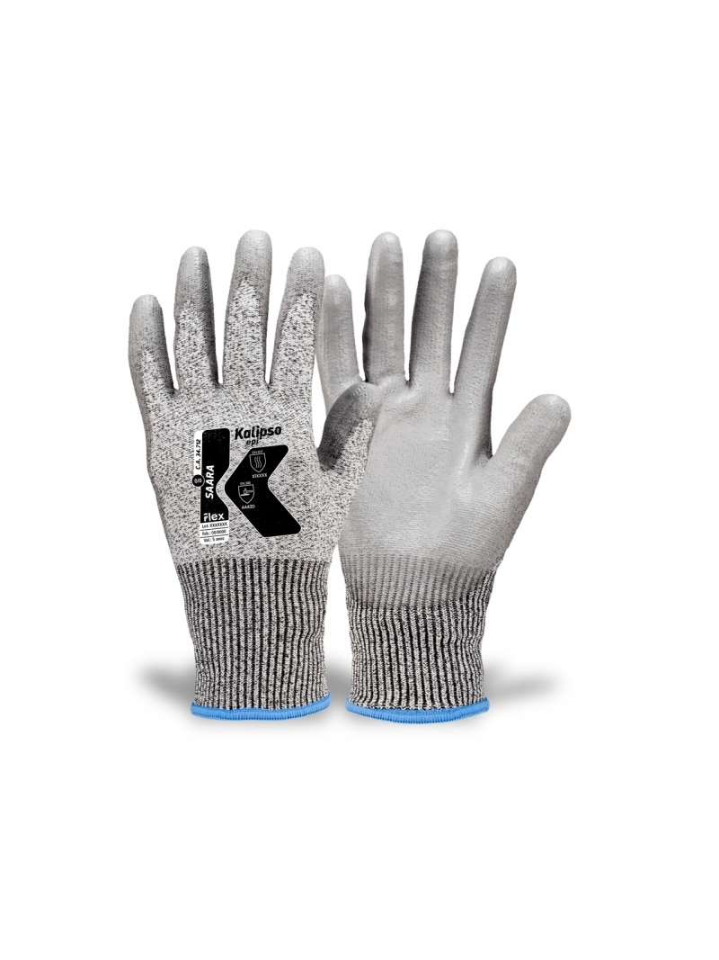 Luva Anticorte Saara Epi Segurança Kalipso Cinza