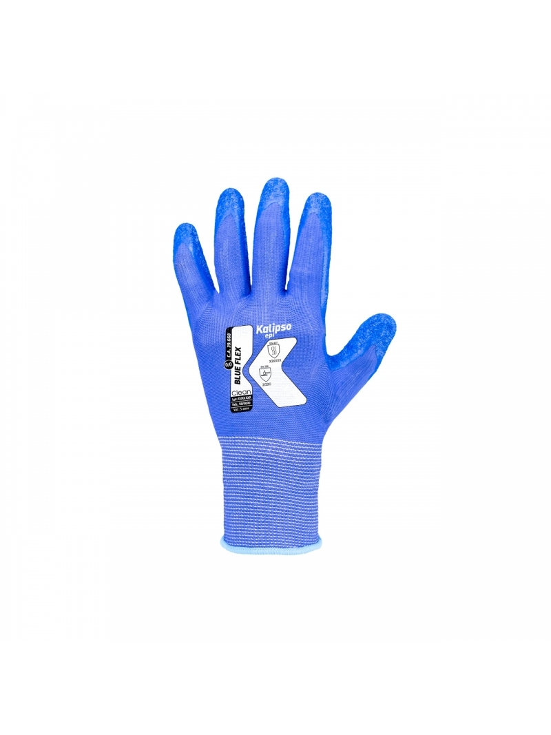 Luva De Segurança Blue Flex Kalipso Epi Azul
