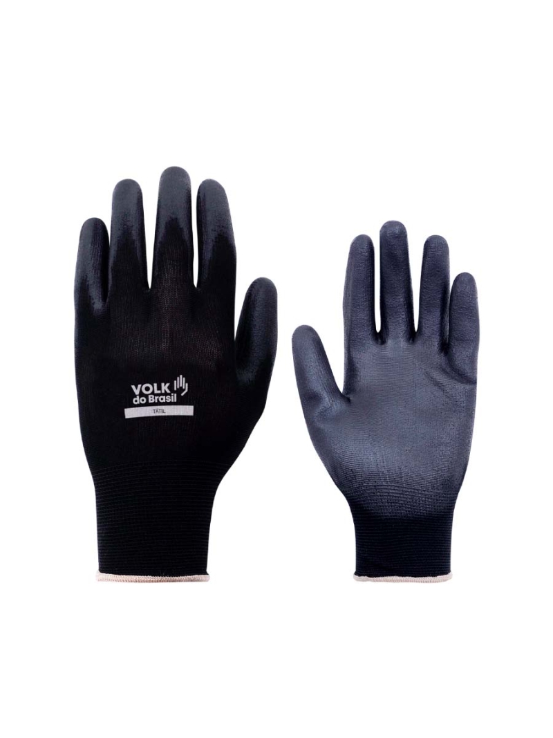 Luva Tátil Preta Volk Epi Banho Nitrilico