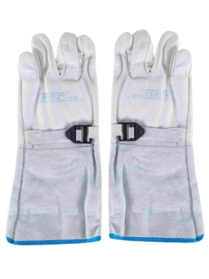 imagem do produto Luva Vaqueta Cobertura Punho Raspa Conforto Branca